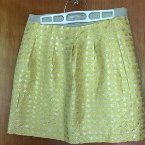 LOFT yellow skirt
